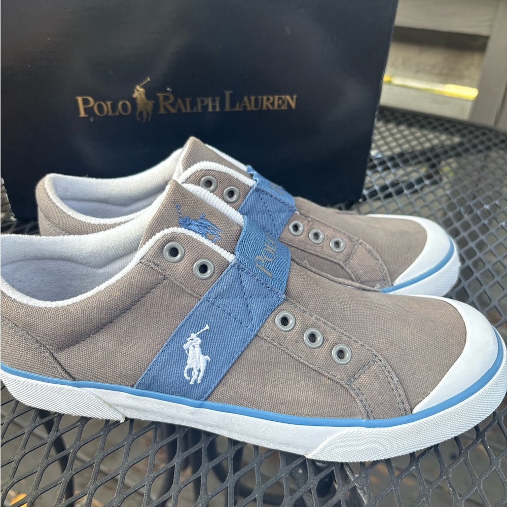 Ralph Lauren washed Grey and Blue Loafers